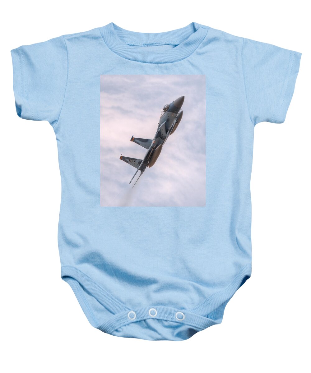 F15 Eagle Baby Onesie featuring the photograph Aggressor Eagle by Jeff Cook