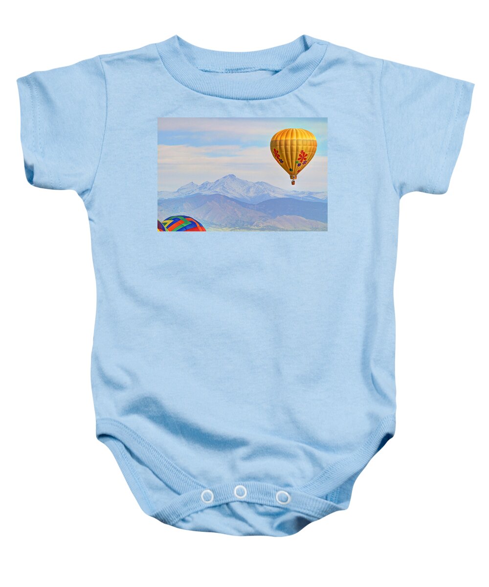 Colorado Baby Onesie featuring the photograph Balloons 4 by Scott Mahon