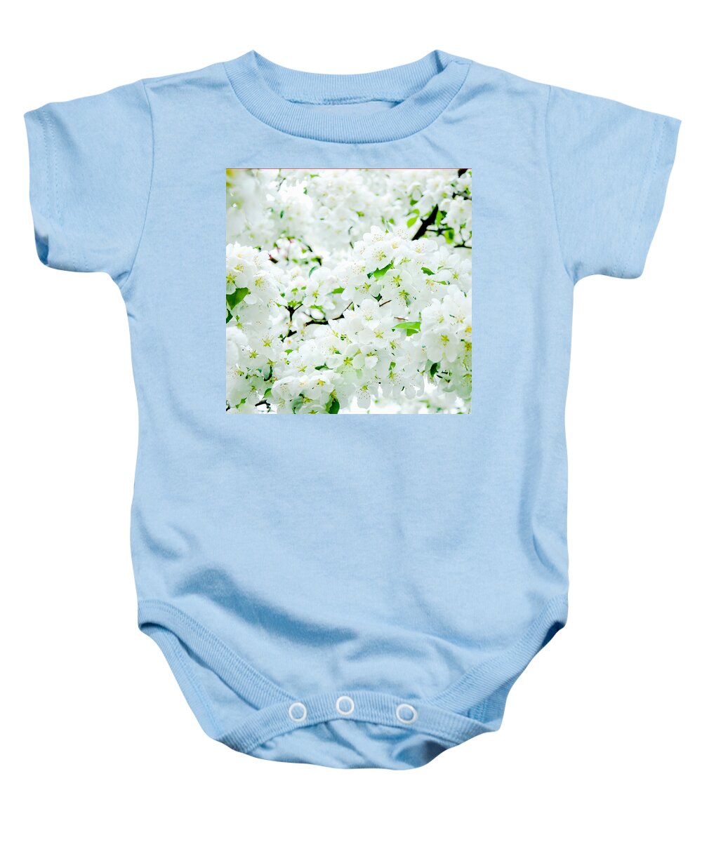 Blossoms Baby Onesie featuring the photograph Blossoms Squared by Greg Fortier