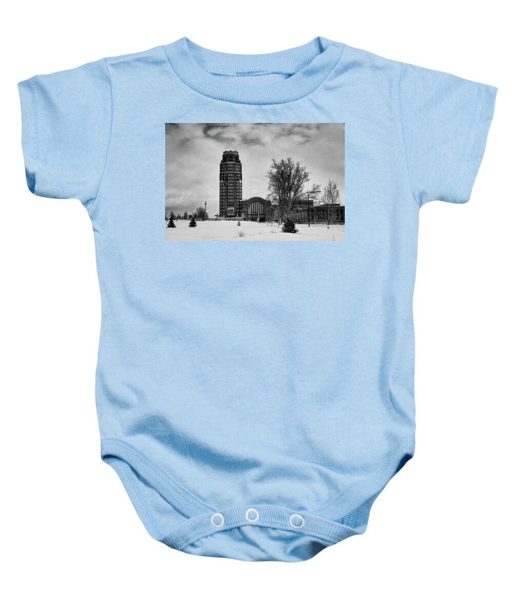 Buildings Baby Onesie featuring the photograph Central Terminal 4431 by Guy Whiteley