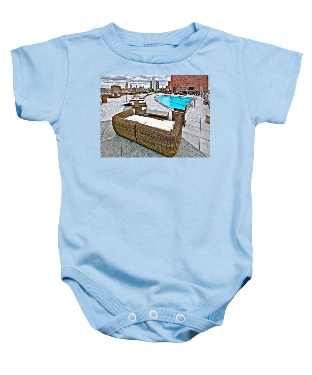 Cooper Baby Onesie featuring the photograph Cooper Roof by Steve Sahm