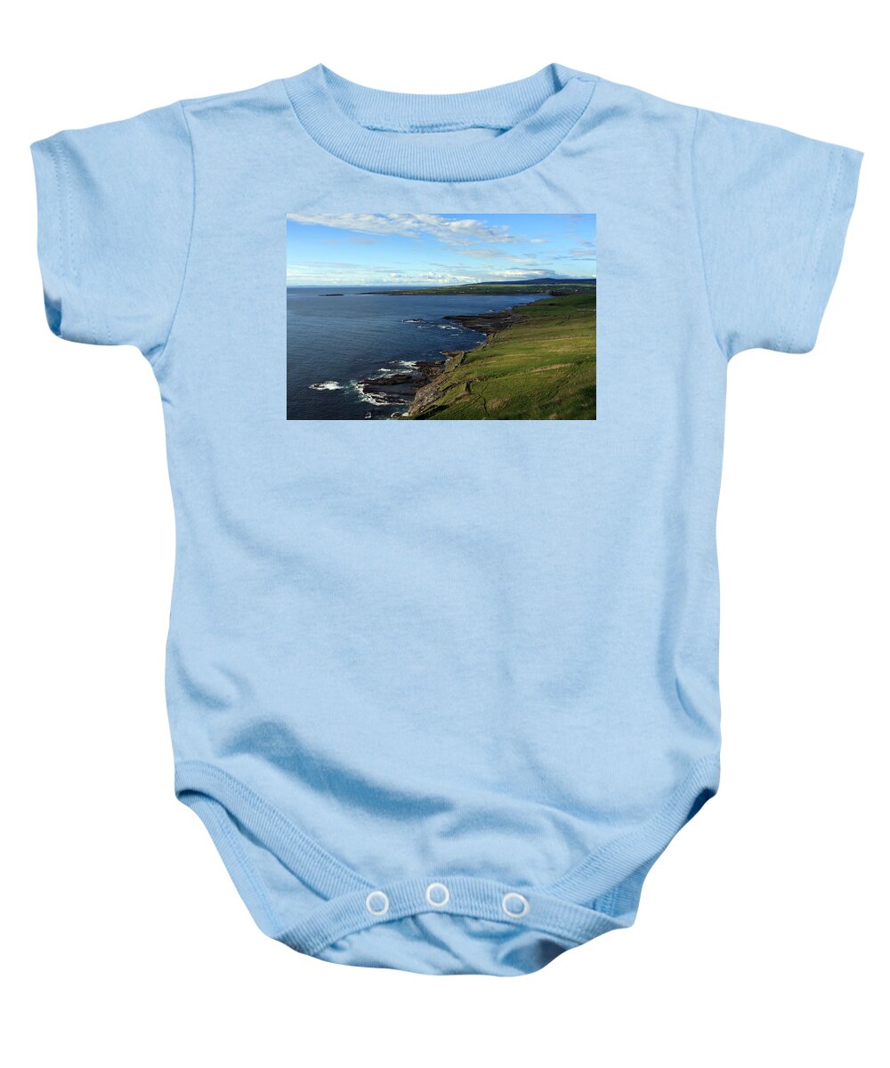 Ireland Baby Onesie featuring the photograph County Clare Coast by Aidan Moran