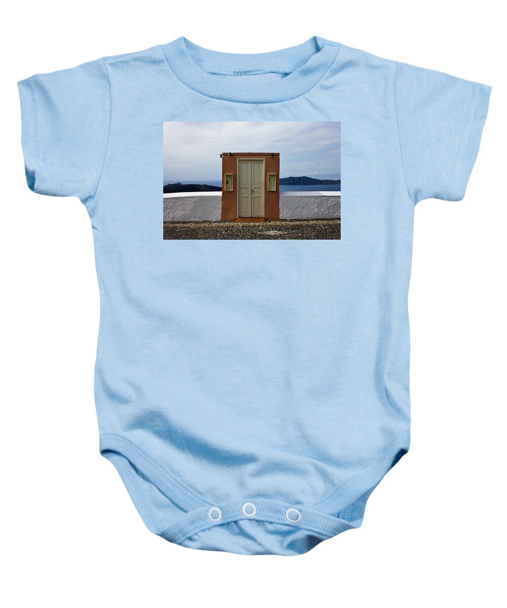 Door Baby Onesie featuring the photograph Door To The Future by Christie Kowalski