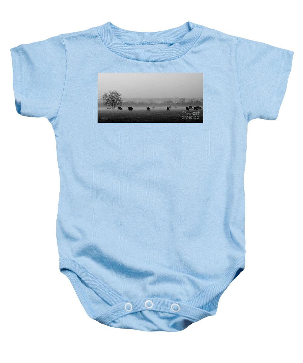 Morning Fog Baby Onesie featuring the photograph Early Morning Fog 005 by Robert ONeil