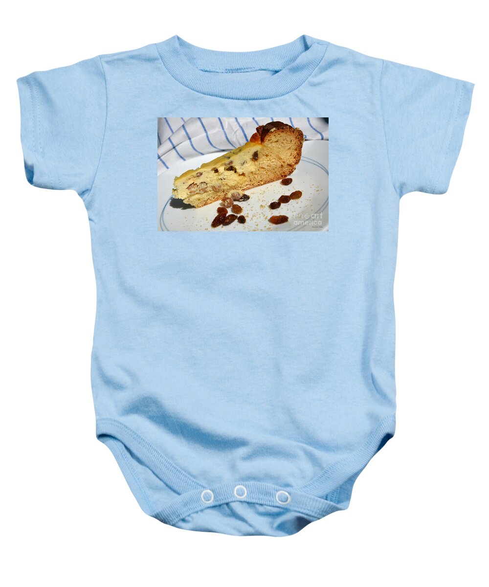 Food Baby Onesie featuring the photograph Easter traditional bakery by Ramona Matei