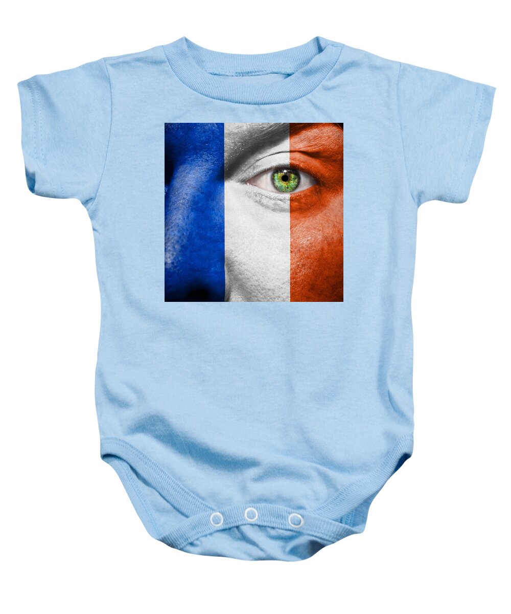 Art Baby Onesie featuring the photograph Go France #1 by Semmick Photo