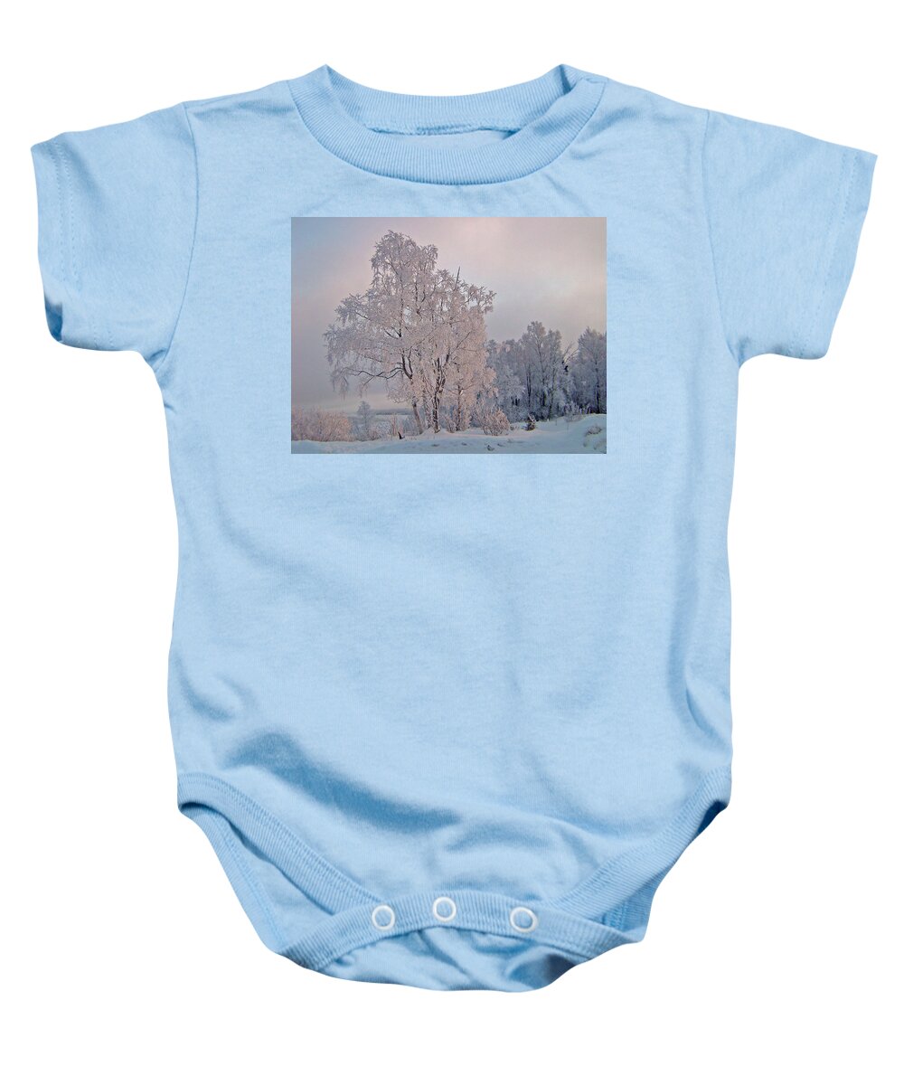 Alaska Baby Onesie featuring the photograph Frozen Moment by Jeremy Rhoades