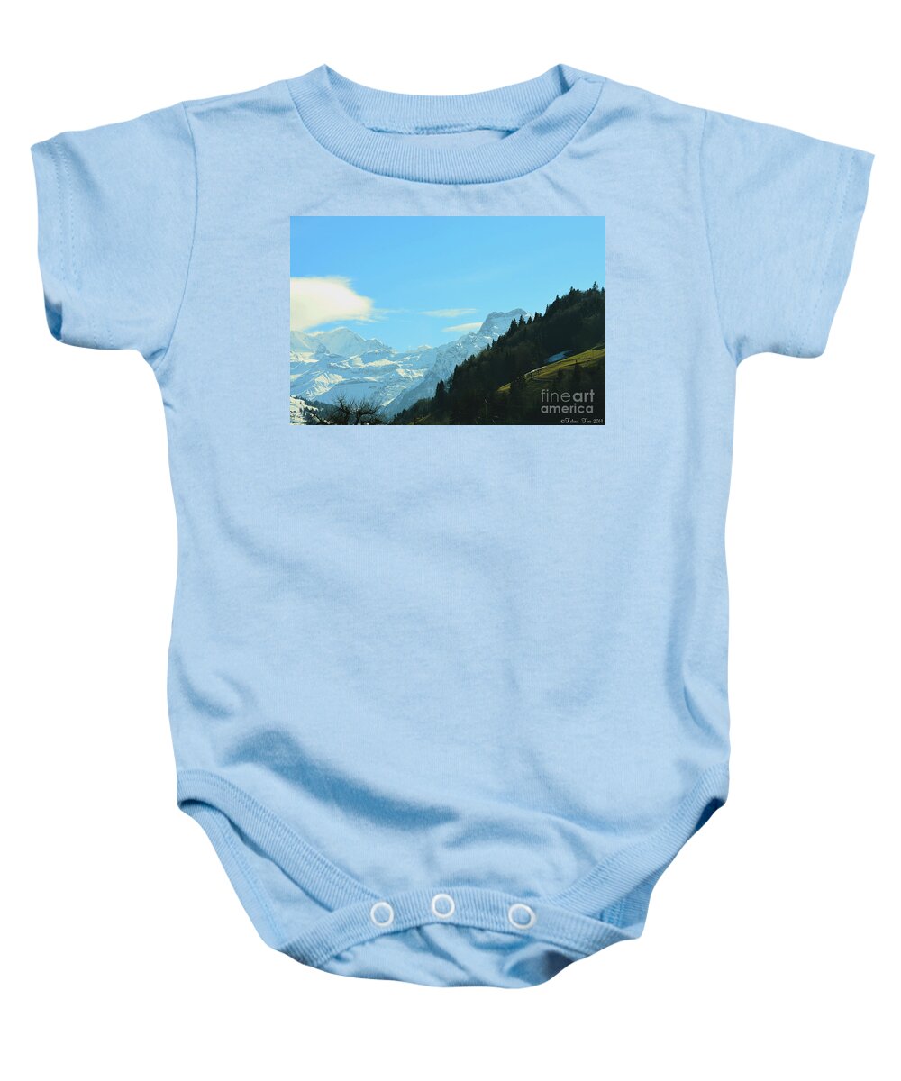 Alps Baby Onesie featuring the photograph Harmony in variety by Felicia Tica