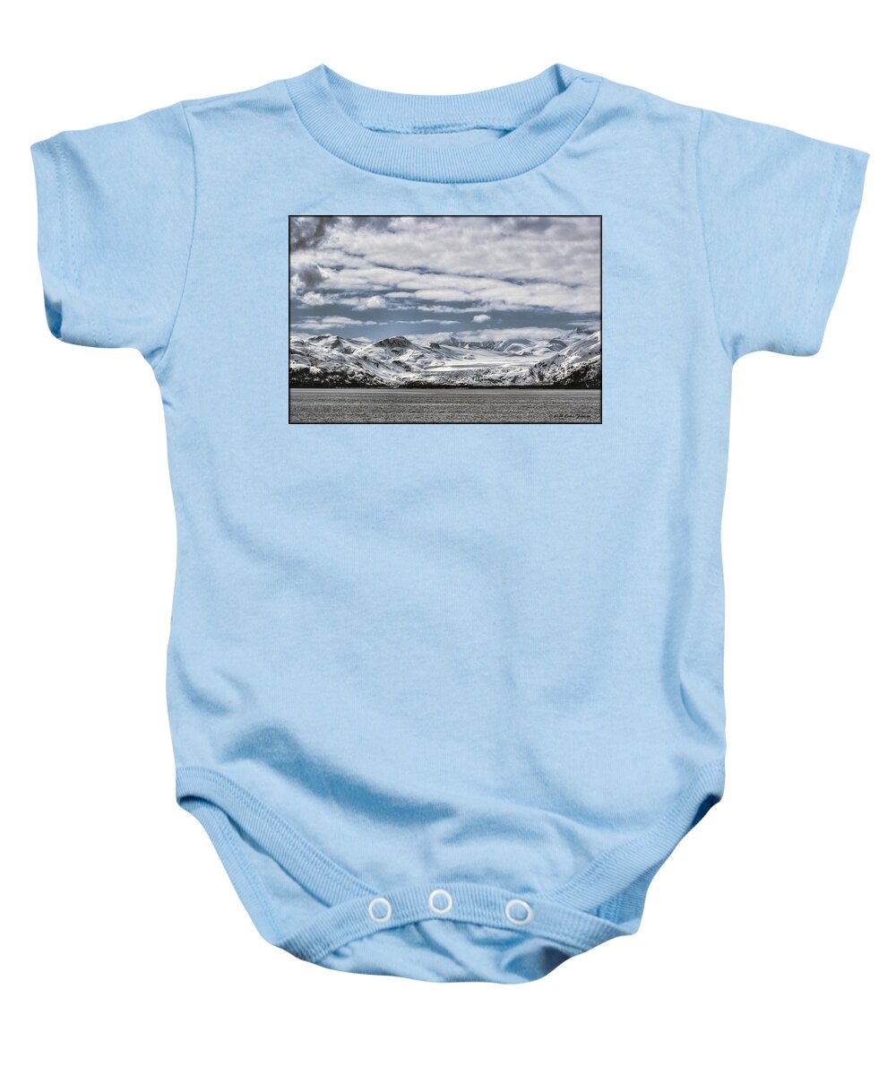 Water Baby Onesie featuring the photograph Harriman Fjord by Erika Fawcett