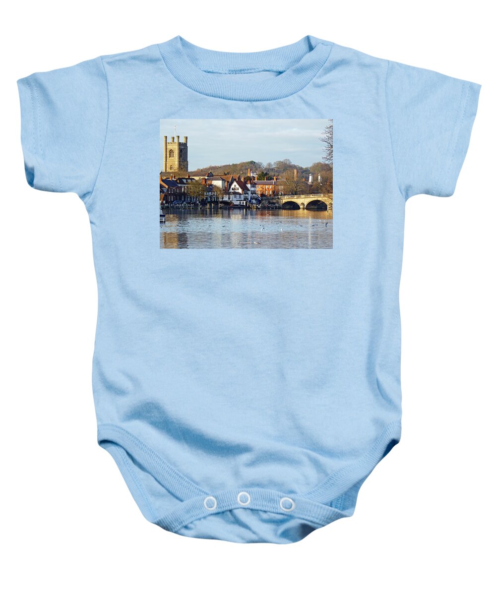 River Thames Baby Onesie featuring the photograph Henley-on-Thames by Tony Murtagh