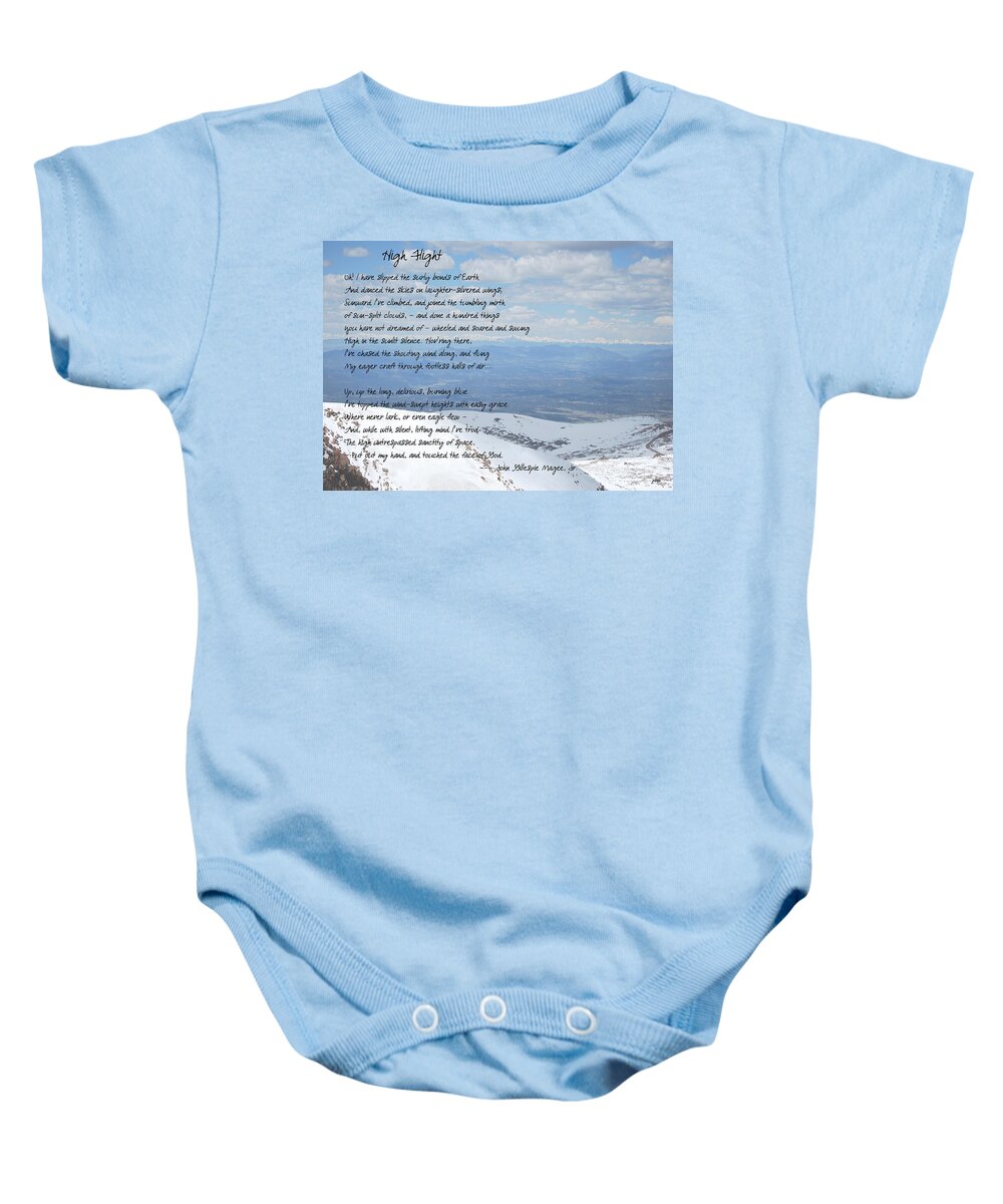 Wright Baby Onesie featuring the photograph High Flight by Paulette B Wright