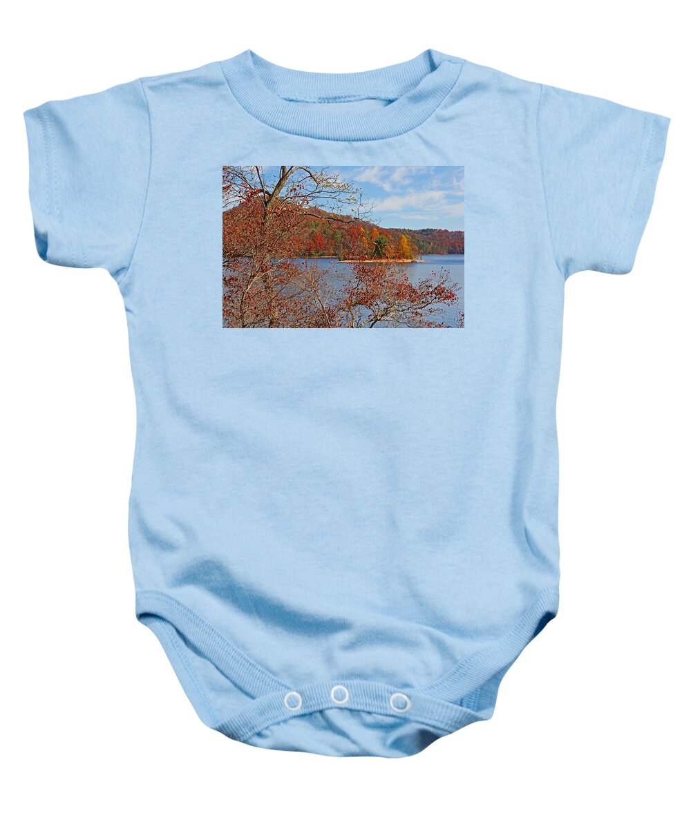 Autumn Baby Onesie featuring the photograph High On The Mountain by HH Photography of Florida