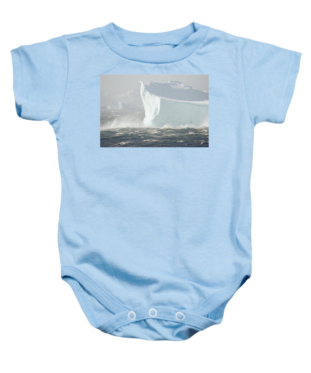 002060056 Baby Onesie featuring the photograph Iceberg In Bransfield Strait by Gerry Ellis