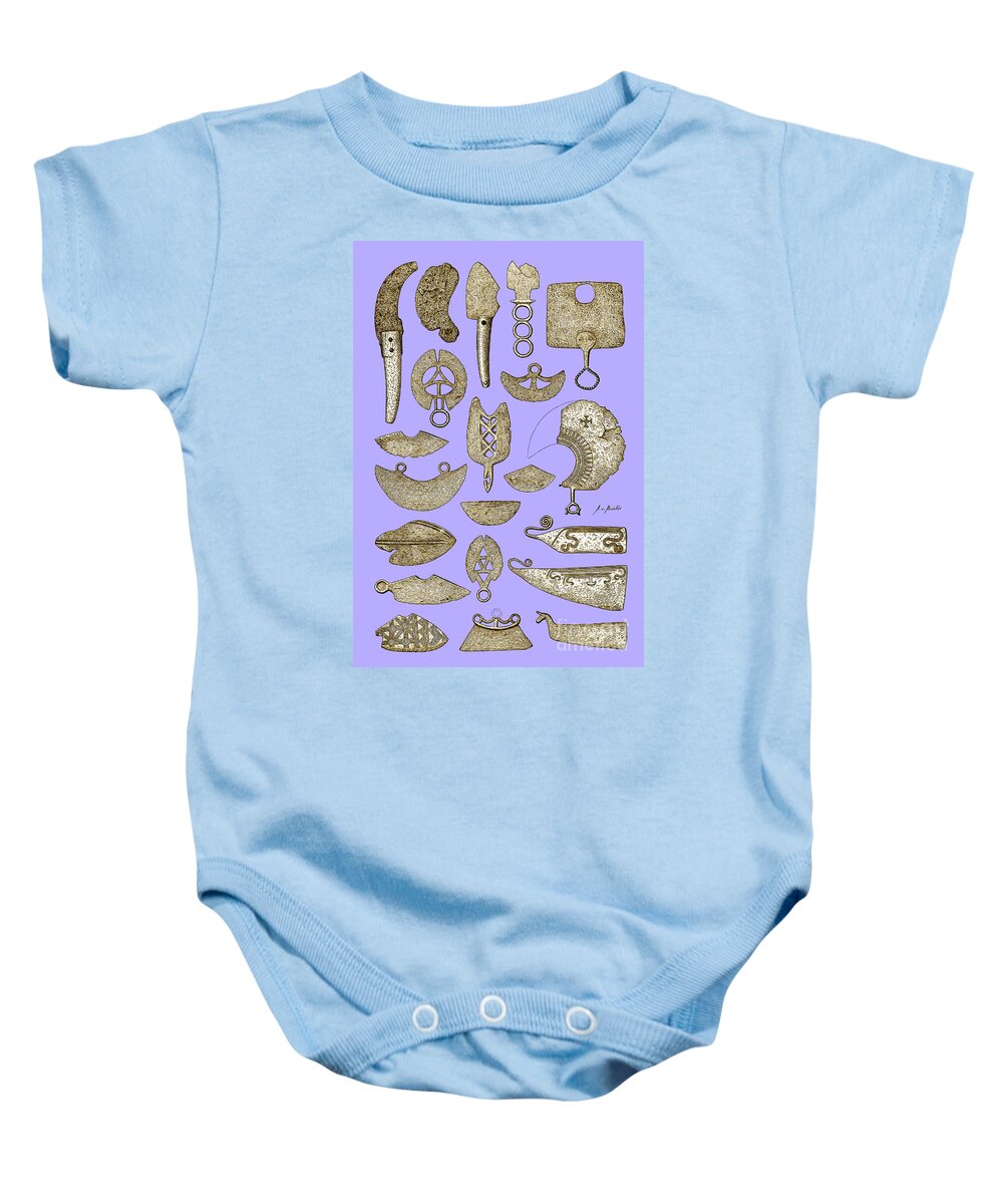 Historic Baby Onesie featuring the photograph Illustration Of Bronze Age Razors by Science Source