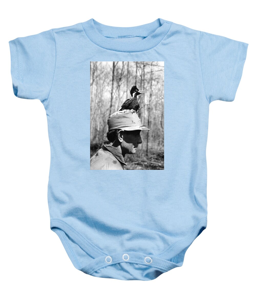 Bird Baby Onesie featuring the photograph Ivory-billed Woodpecker Nestling by James T. Tanner