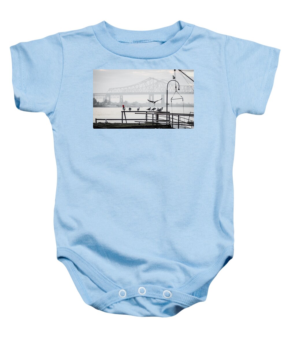 New Orleans Baby Onesie featuring the photograph Landing by David Downs