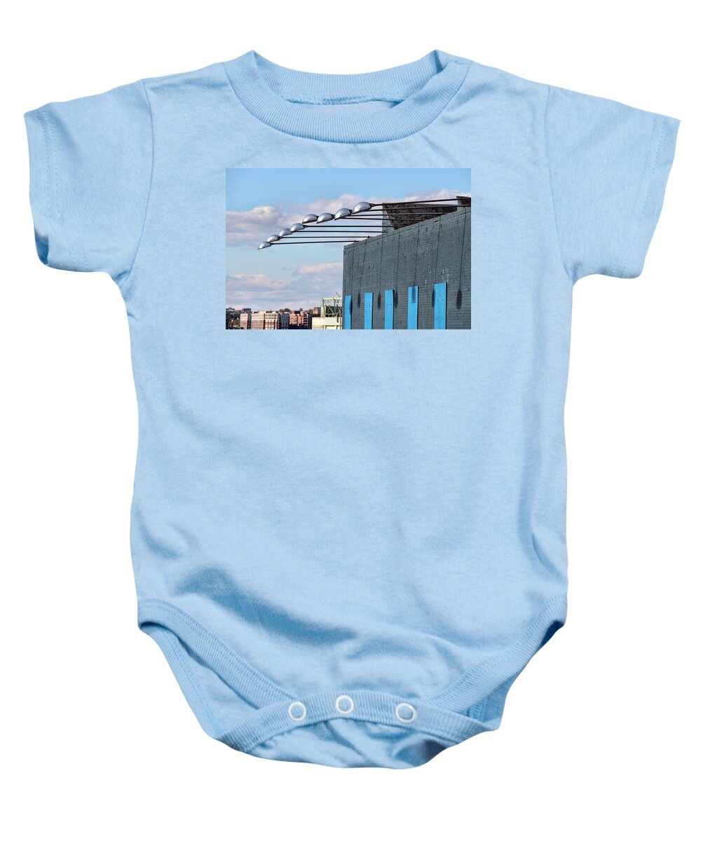 Building Baby Onesie featuring the photograph Lights Above by Rory Siegel