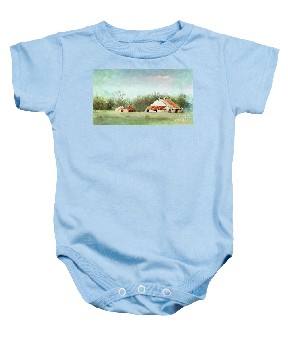 Farm Baby Onesie featuring the photograph Living in the Past by Betty LaRue