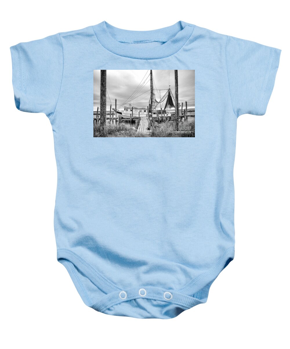 Shrimp Boat Baby Onesie featuring the photograph Lowcountry Shrimp Boat by Scott Hansen