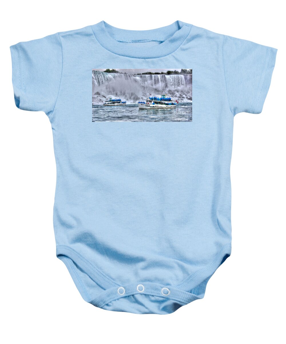 Niagara Falls Baby Onesie featuring the photograph Maid of the Mist by Bianca Nadeau