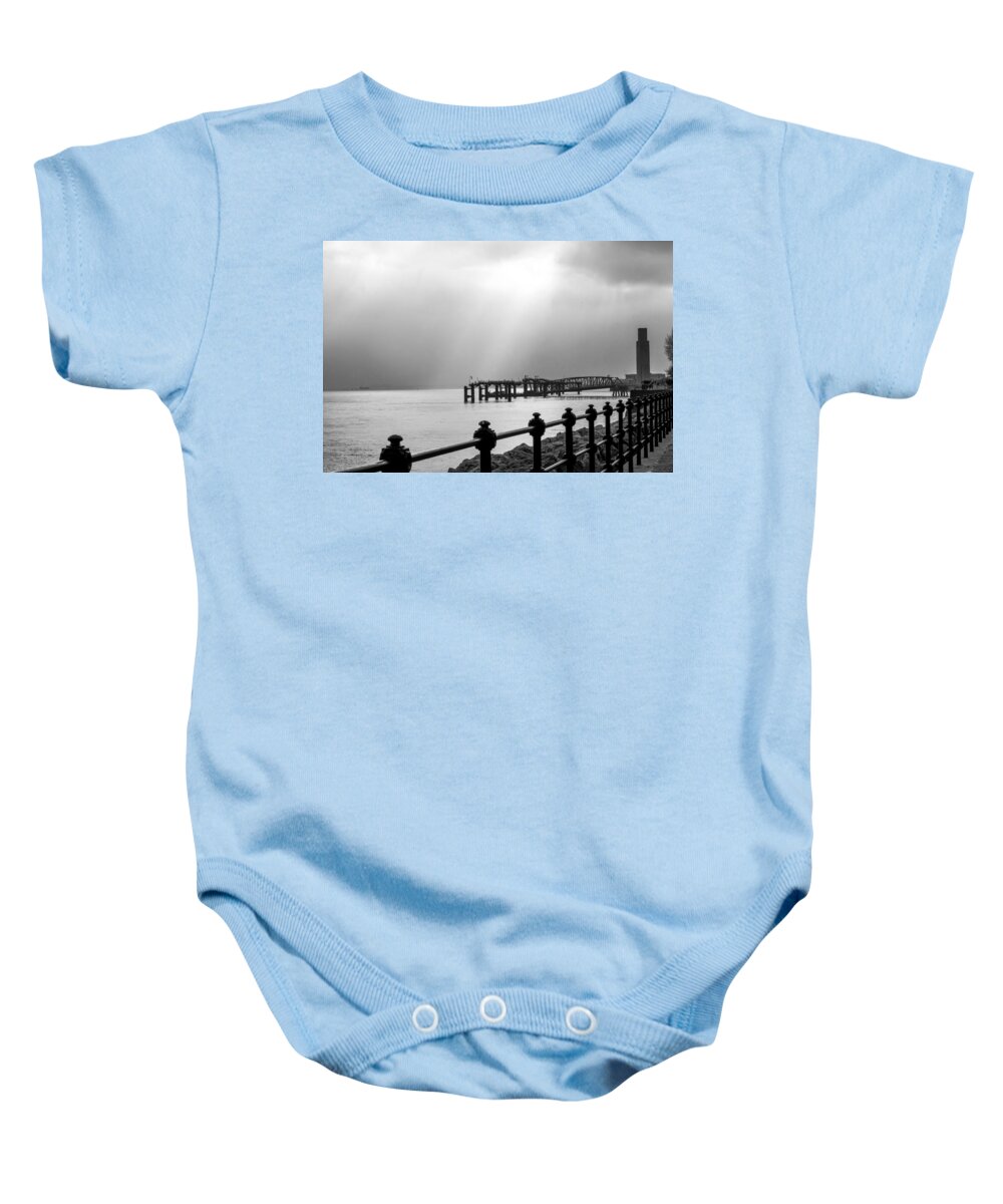 Boat Baby Onesie featuring the photograph Mersey Halo by Spikey Mouse Photography