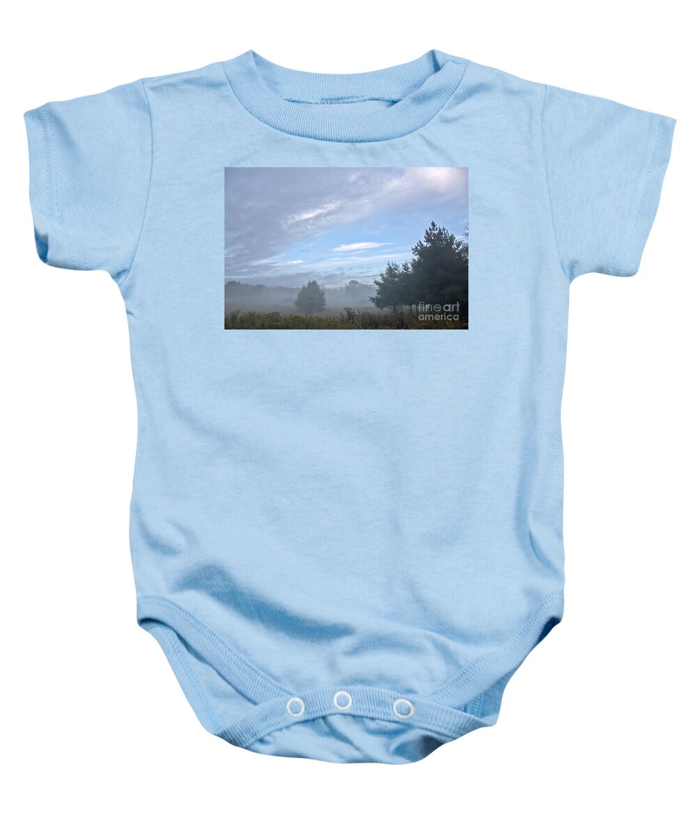 Baby Onesie featuring the photograph Misty Monday by Cheryl Baxter