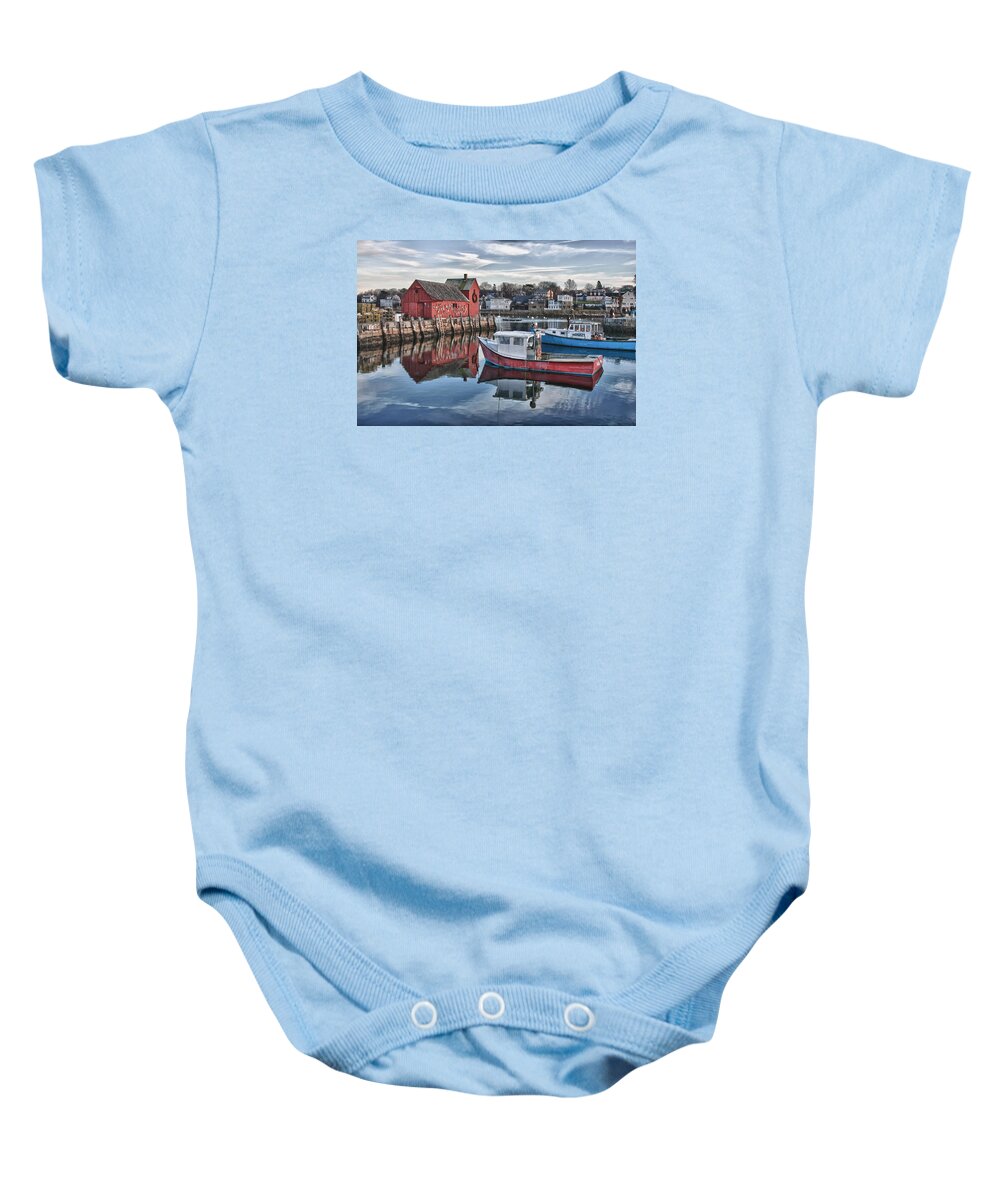 Landmark Baby Onesie featuring the photograph Motif 1 sky reflections by Jeff Folger