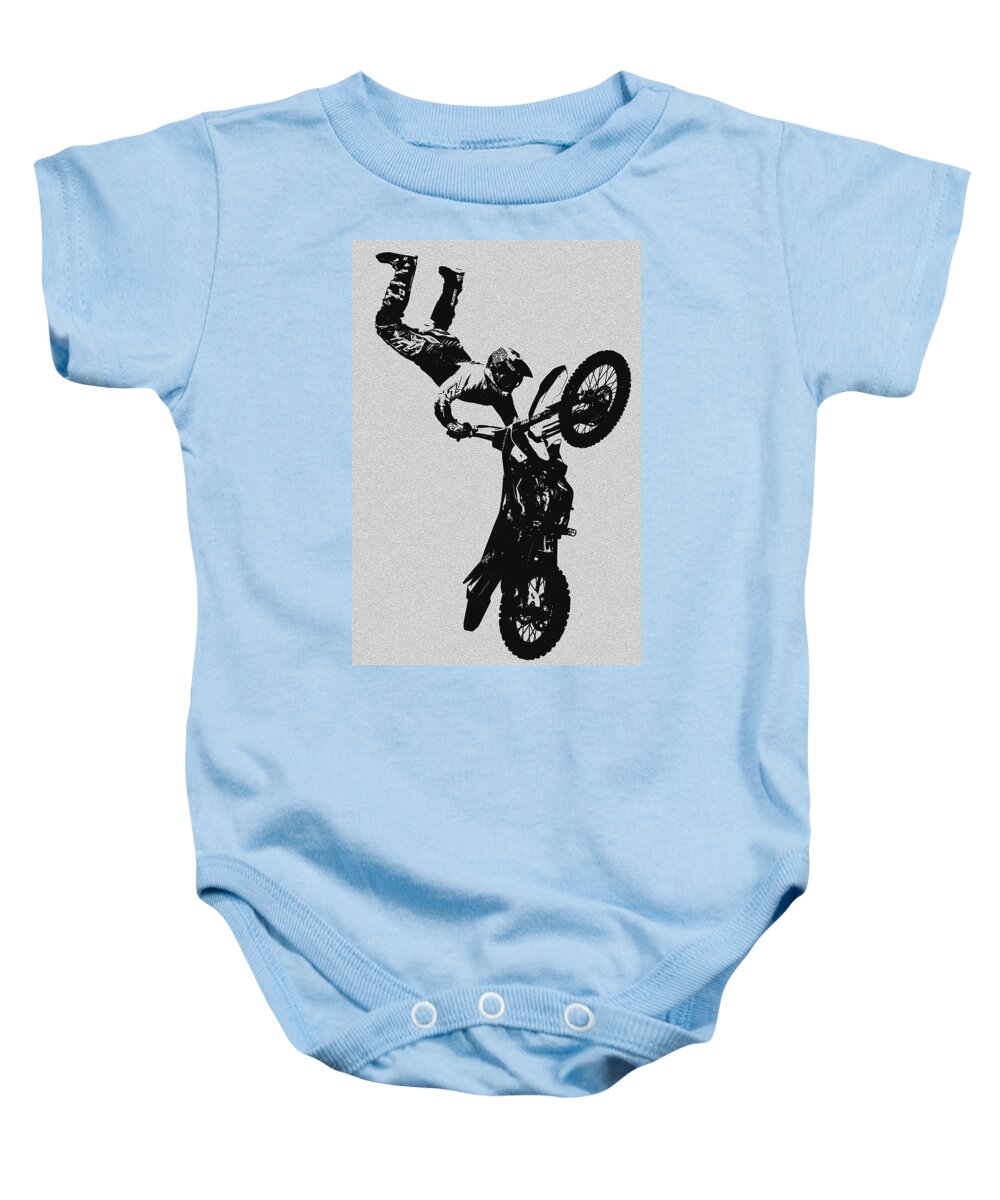 Moto Man Baby Onesie featuring the photograph Moto Man O work by David Lee Thompson