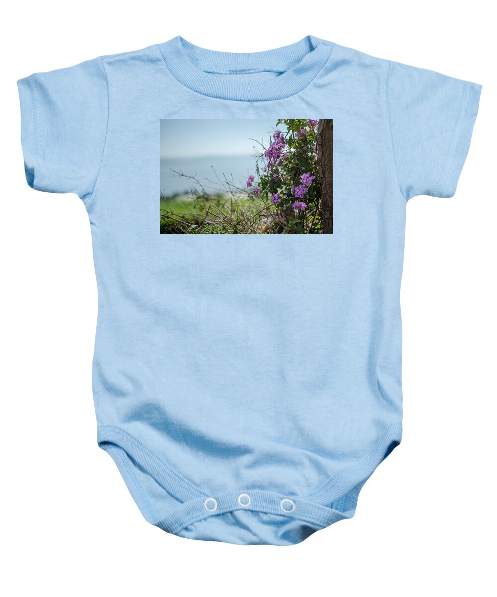 Israel Baby Onesie featuring the photograph Mount of Beatitudes by David Morefield
