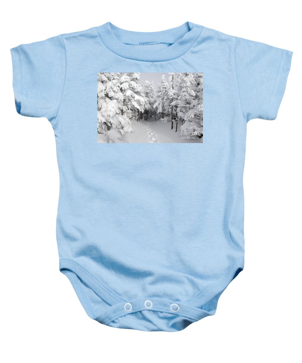 Wilderness Baby Onesie featuring the photograph Mount Osceola Trail - White Mountains New Hampshire by Erin Paul Donovan