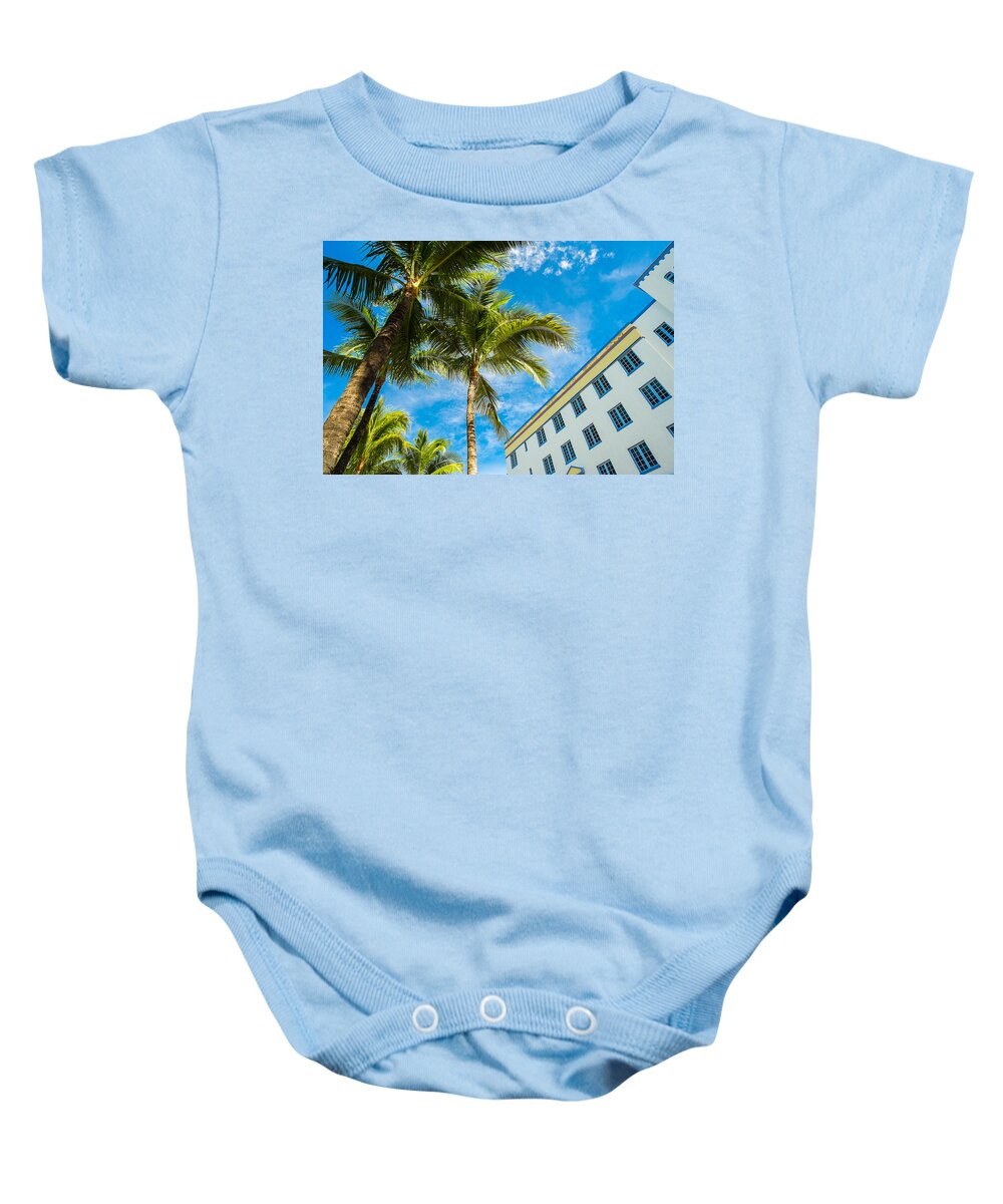 Architecture Baby Onesie featuring the photograph Ocean Drive by Raul Rodriguez
