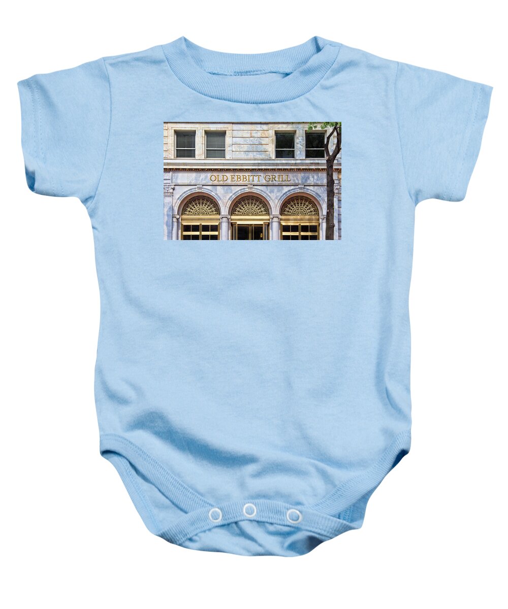 Old Ebbitt Grill Baby Onesie featuring the photograph Old Ebbitt Grill by Jemmy Archer