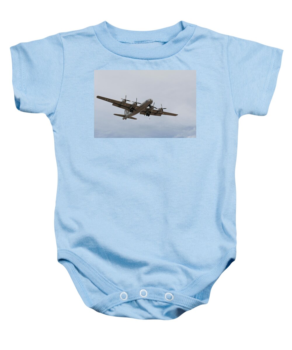 Air Baby Onesie featuring the photograph On Final by David S Reynolds