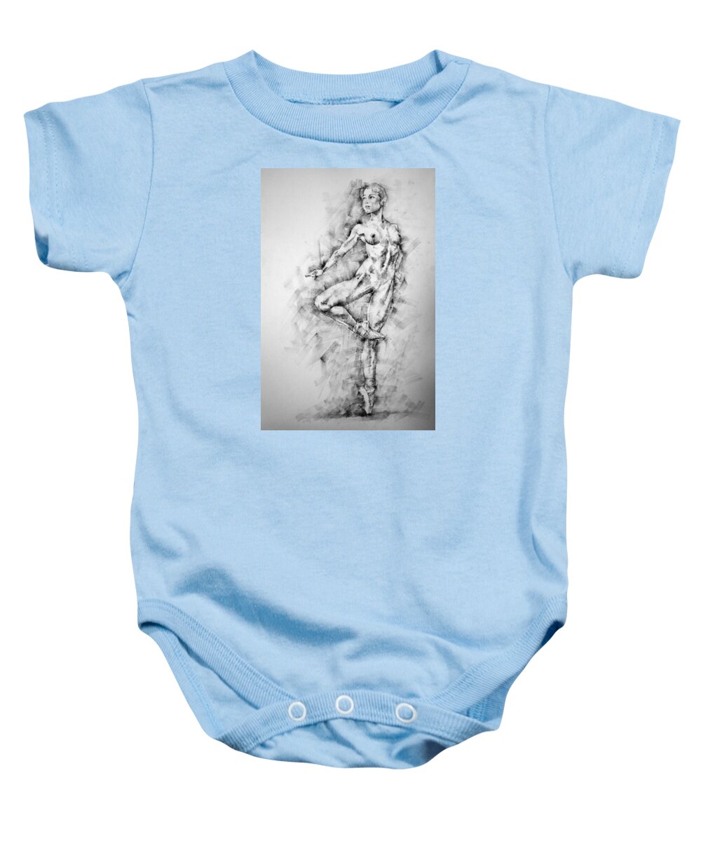 Erotic Baby Onesie featuring the drawing Page 27 by Dimitar Hristov