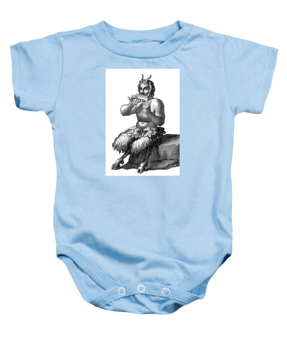 Legendary Baby Onesie featuring the photograph Greek God Pan by Photo Researchers