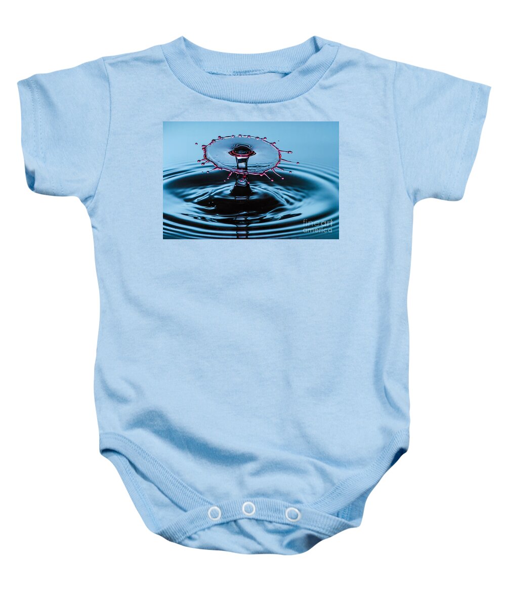 Water Baby Onesie featuring the photograph Pancake Water Splash by Anthony Sacco