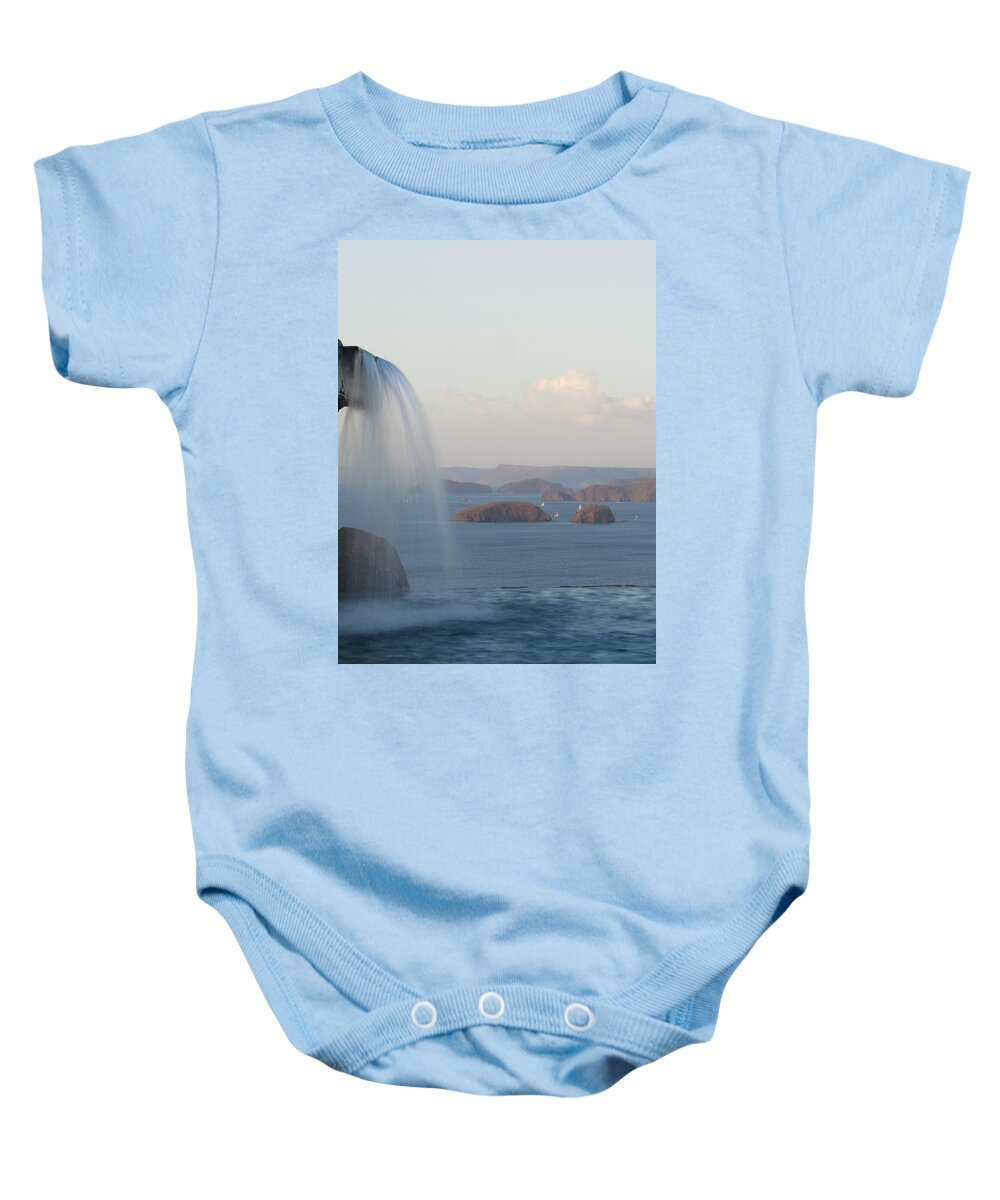 Waterfall Baby Onesie featuring the photograph Papagayo by Jessica Myscofski