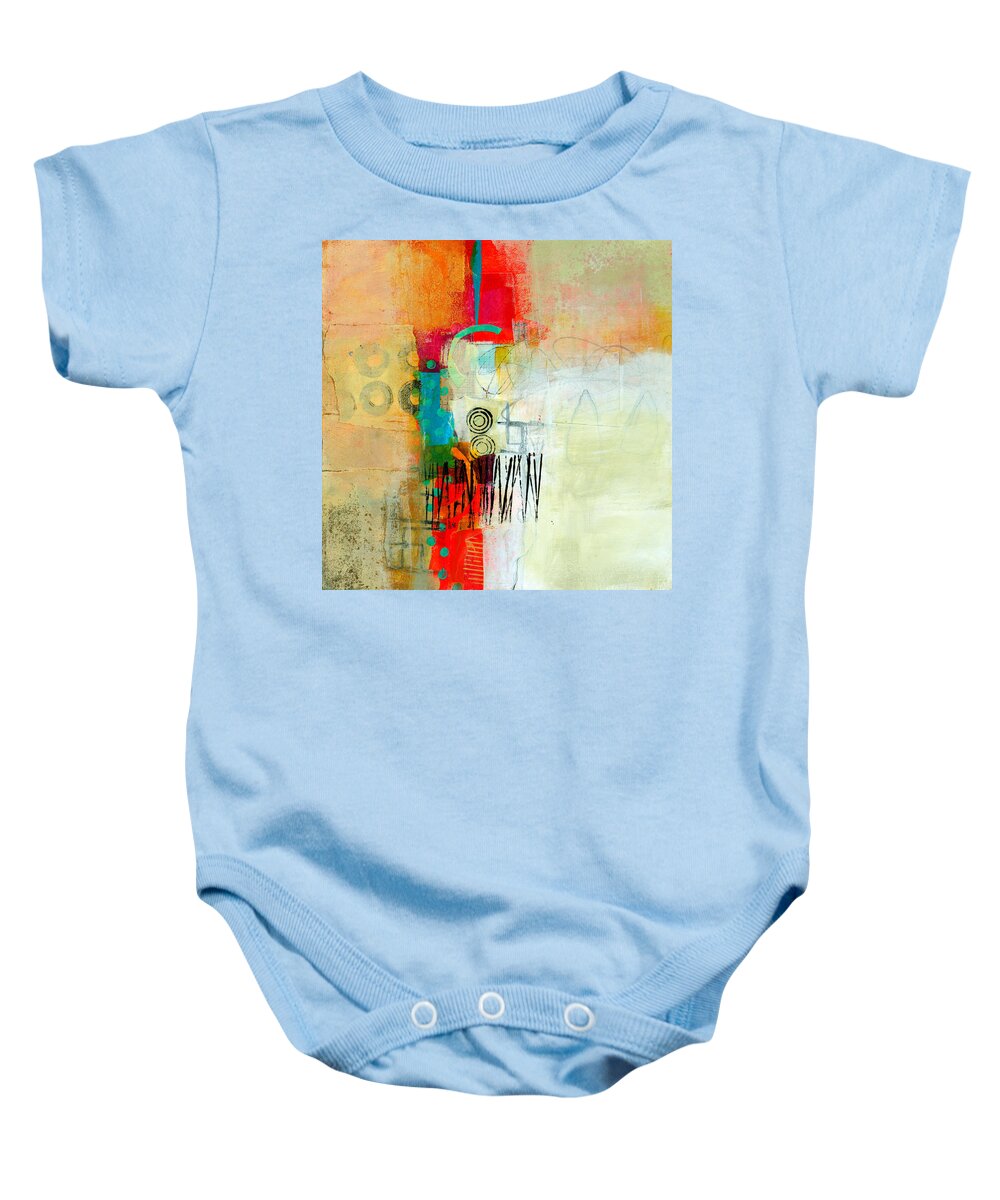 Acrylic Baby Onesie featuring the painting Pattern Study #1 by Jane Davies