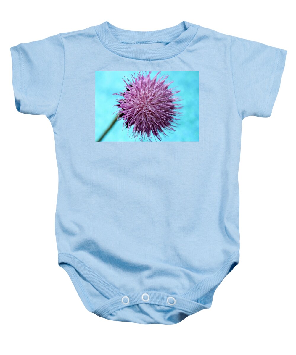 Thistle Baby Onesie featuring the photograph Peaceful Memories by Krissy Katsimbras