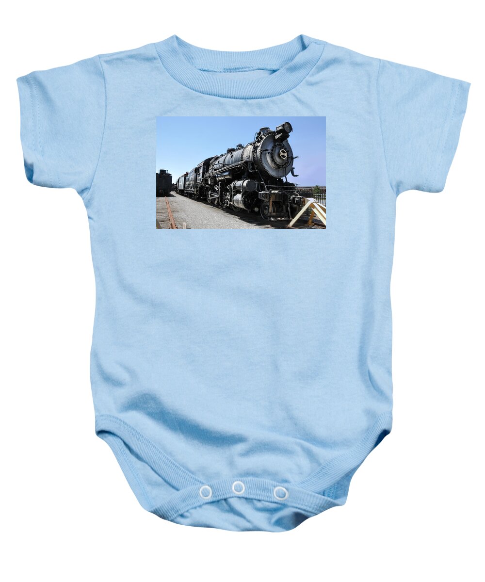 Steam Baby Onesie featuring the photograph Pennsylvania Railroad H8 by Bill Cannon