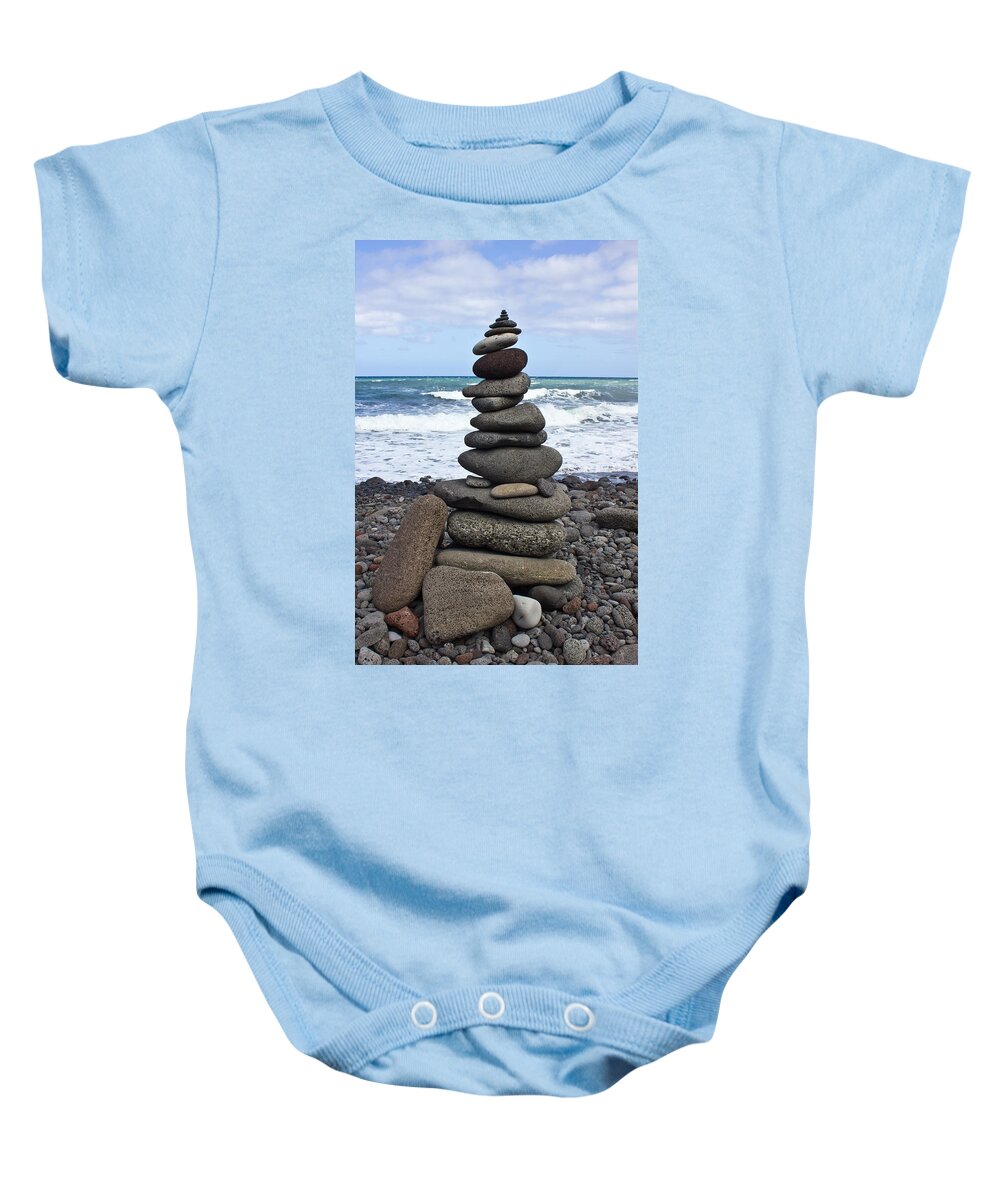 Rock Baby Onesie featuring the photograph Rock Sculpture by Christie Kowalski