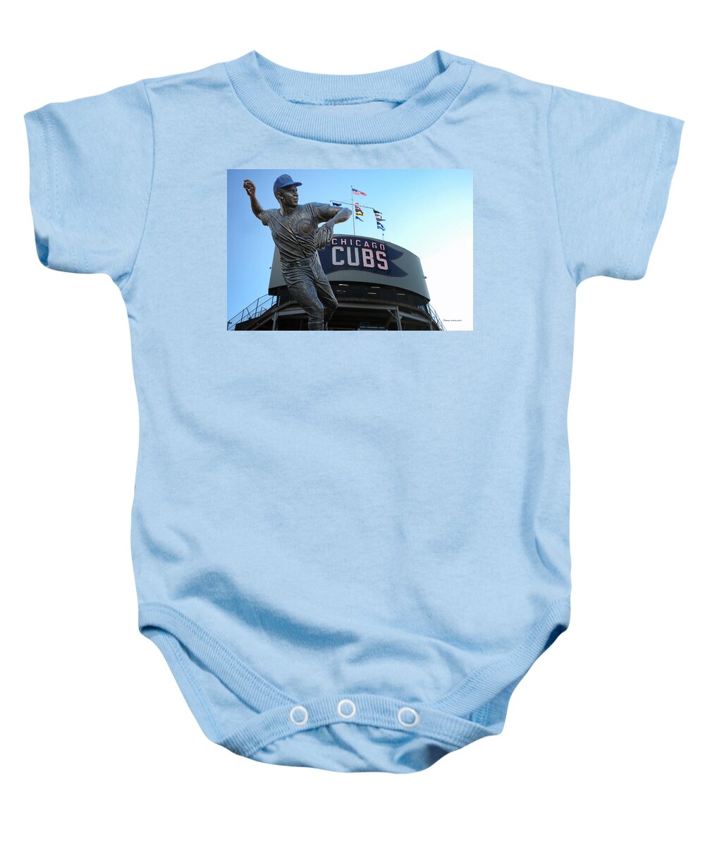Ron Santo Chicago Cubs Statue Onesie by Thomas Woolworth - Pixels