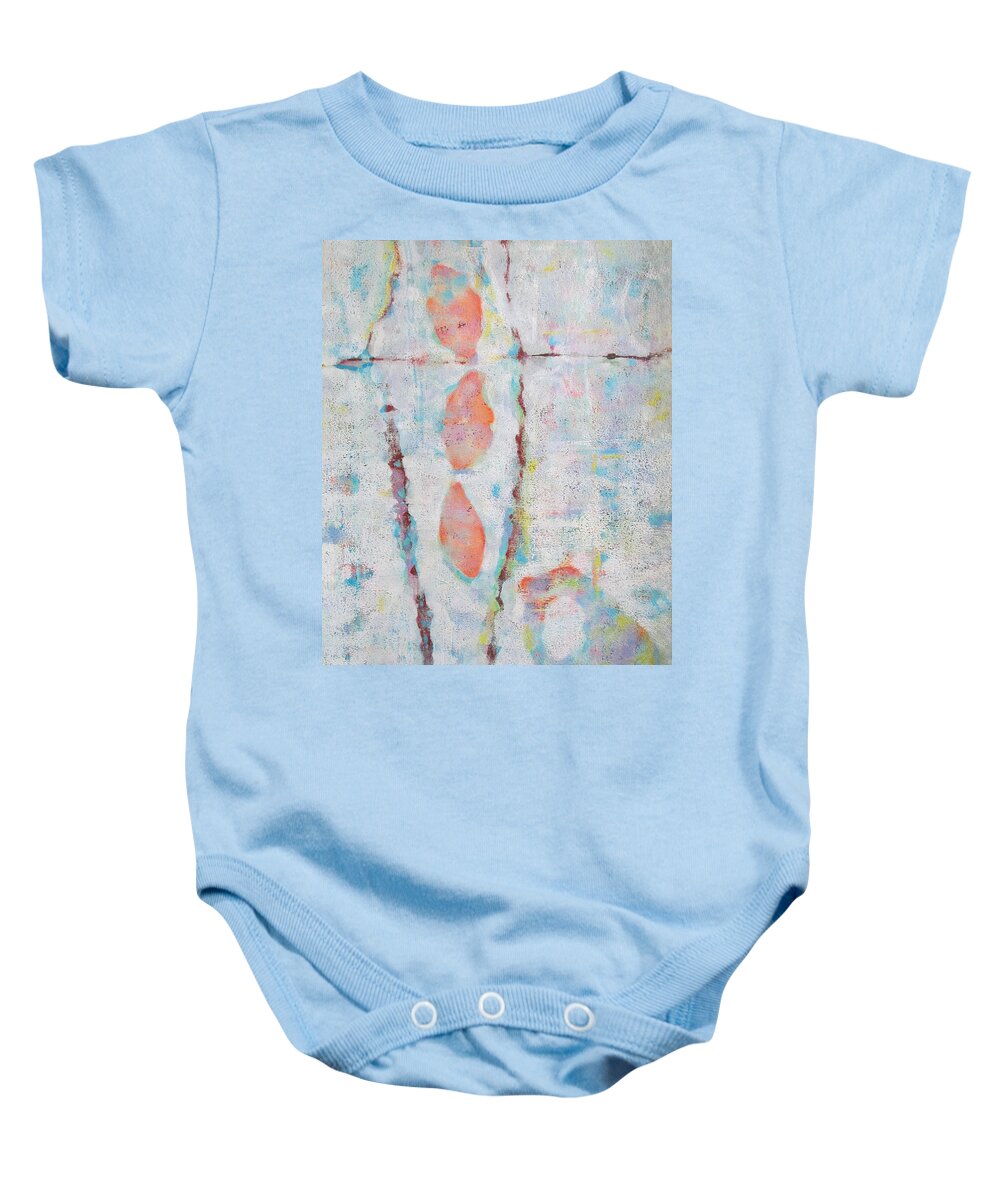 Acrylic Painting Baby Onesie featuring the painting Safe Passage by Maria Huntley