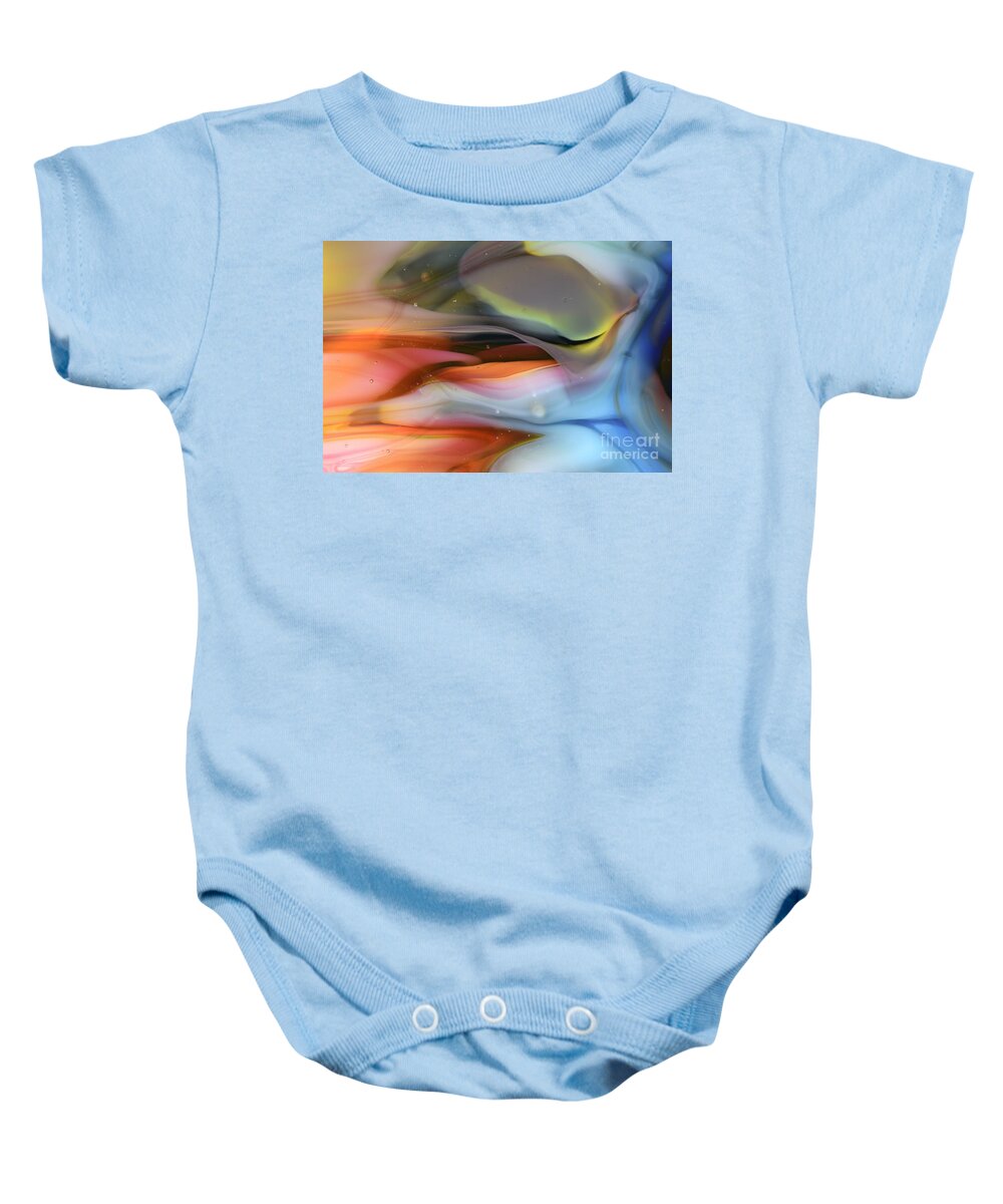Abstract Baby Onesie featuring the photograph Sea...or Sky? by Kimberly Lyon