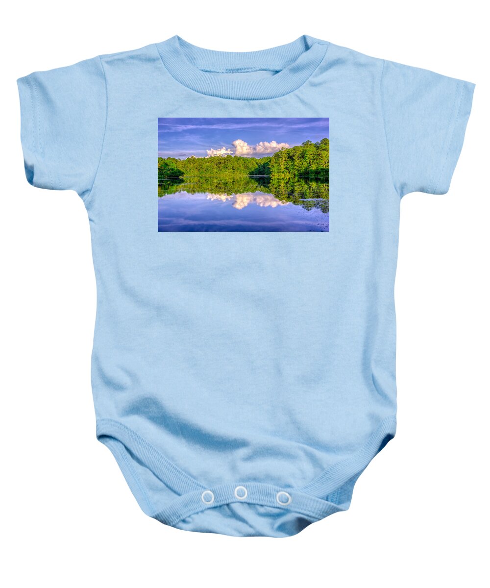 Adorable Baby Onesie featuring the photograph Sesqui Lake by Rob Sellers