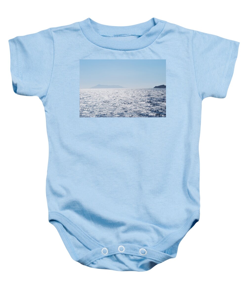 Shining Sea Baby Onesie featuring the photograph Shining Sea by George Katechis