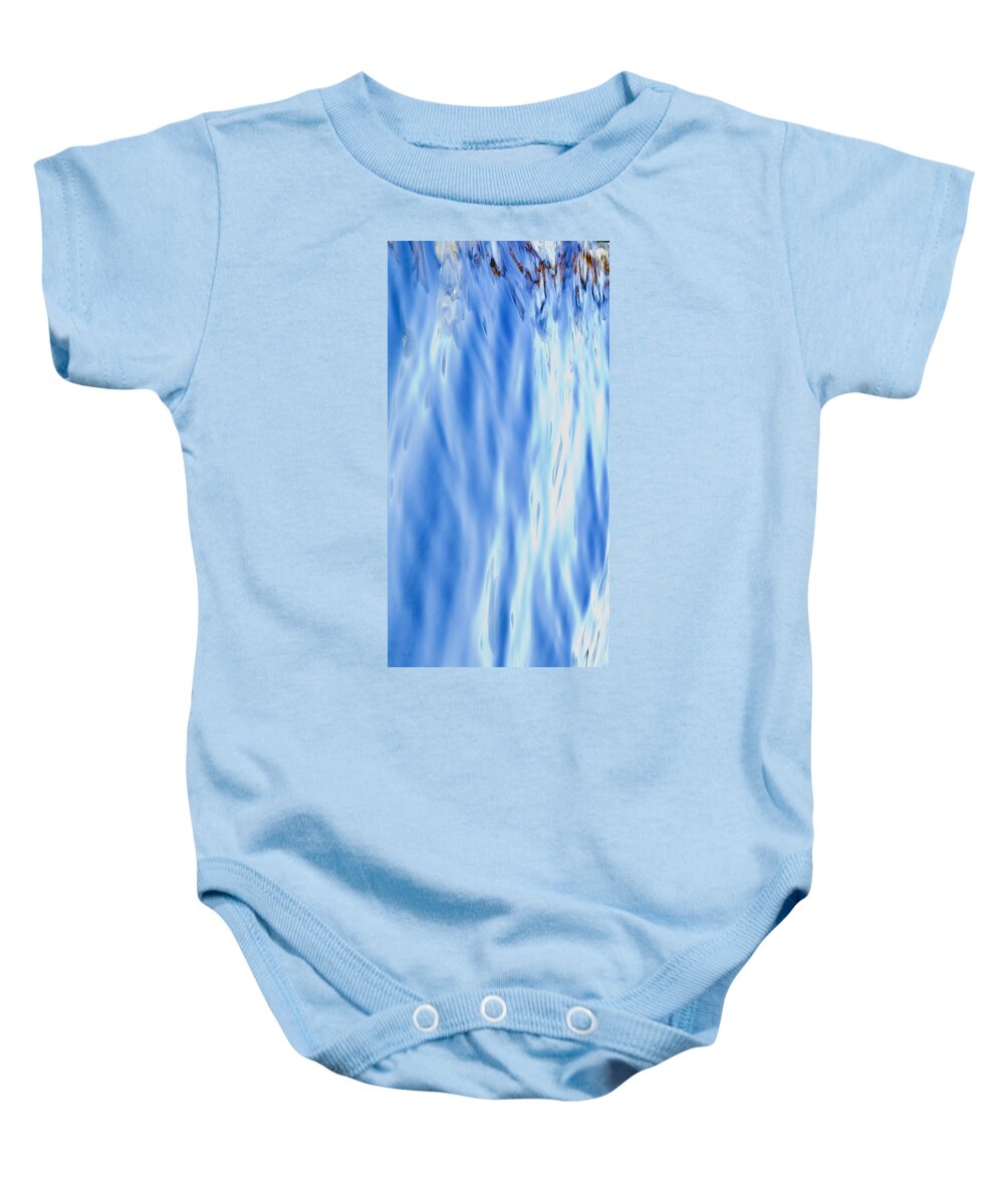 Abstract Baby Onesie featuring the photograph Silk by Theresa Tahara