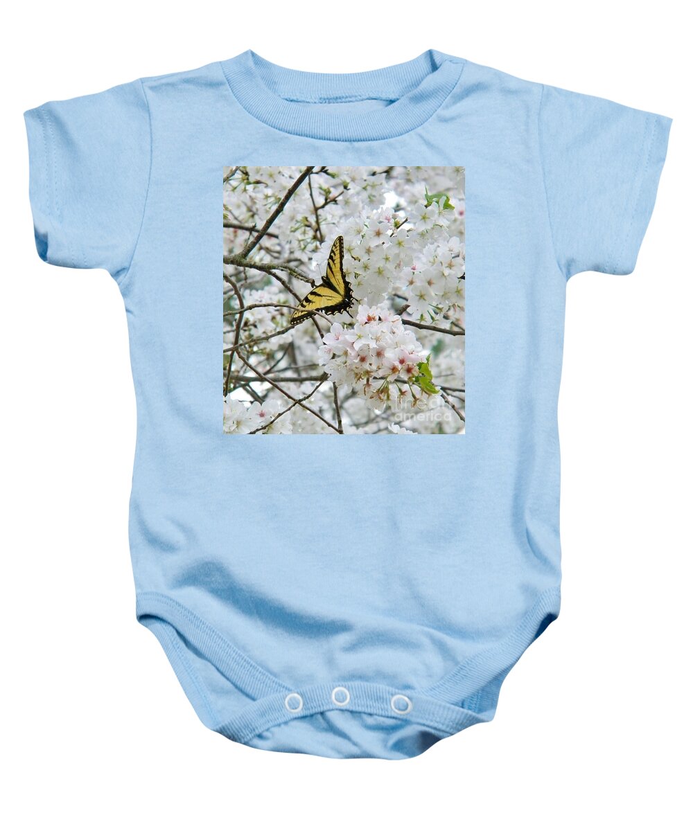 Postcard Baby Onesie featuring the digital art Softness Of Spring by Matthew Seufer