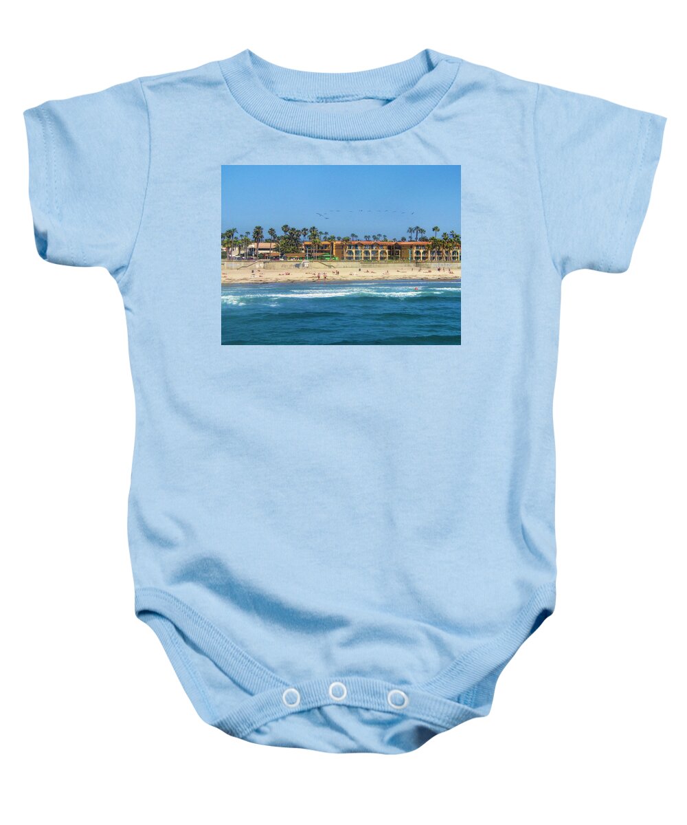 San Diego Baby Onesie featuring the photograph Summertime by Tammy Espino