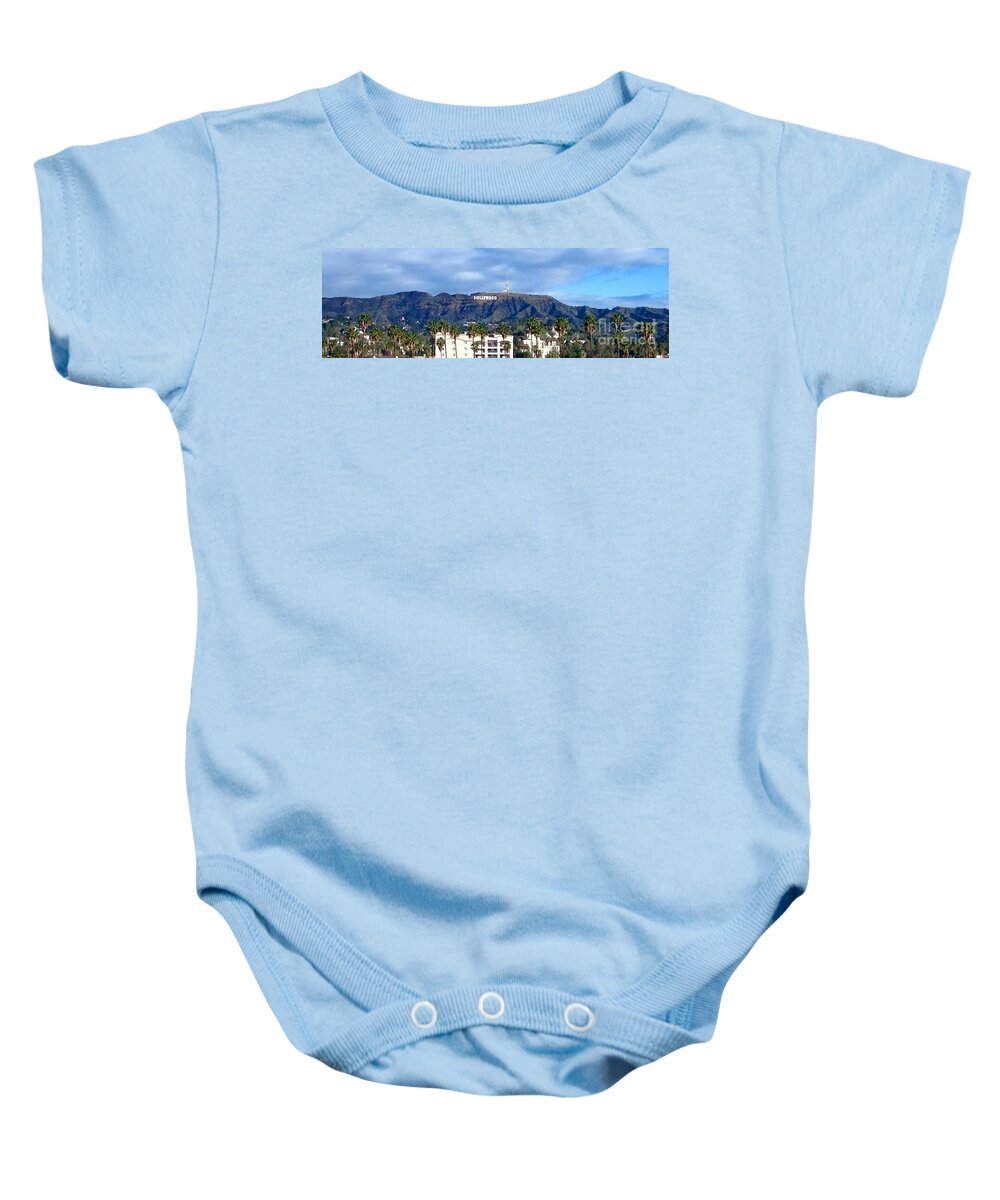 Hollywood Baby Onesie featuring the photograph The Sign by Denise Railey